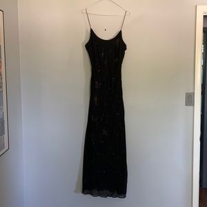 Silk evening gown